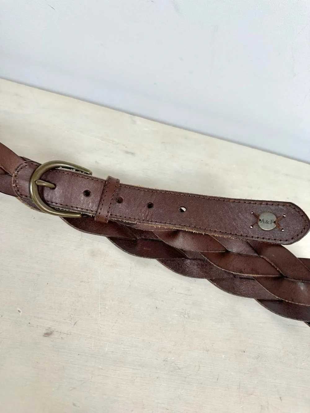 Vintage Abercrombie & Fitch Leather Belt